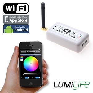 ByDesign Lighting WiFi LED RGB Controller For Strip Lighting - iPhone / iPad / Android