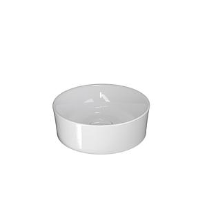 Saneux Podium Round Countertop Cloackroom Washbasin White