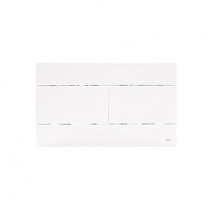 Oli Slim White Soft Touch Mechanical Flush Plate TD