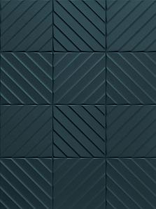 Marca Corona   4D 4D.DIAGONAL DEEP BLUE 20 20x20 | 8"x8" | 9 mm Embossed
