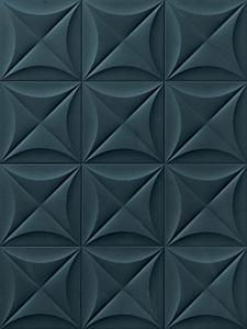 Marca Corona   4D 4D.FLOWER DEEP BLUE 20 20x20 | 8"x8" | 9 mm Embossed