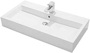 Saneux Matteo Washbasin 90 X 48cm - No Taphole 0Th