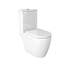 Saneux Uni Close Coupled Open Back Wc Pan - Rimless