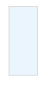 London Showers Bespoke 500 x 2000 mm 10mm EasyClean Shower Glass