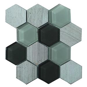 Mosaic Factory Hex White 23.1x26.7