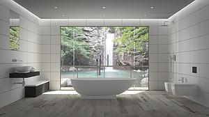 StoneKAST Cocoon Single Ended Freestanding Bath 1800 x 950mm Matt White
