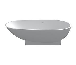 StoneKAST Cocoon Single Ended Freestanding Bath 1800 x 950mm Matt White