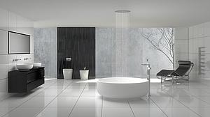 StoneKAST Oasis Double Ended Freestanding Bath 1350 x 1350mm Matt White