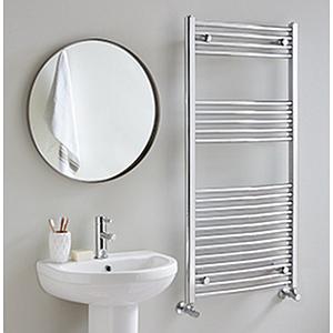 Vogue Axis Towel Radiator Electric Only - Chrome 1200X600