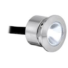 Aurora 350ma 1w Ip68 31mm 80lm 316 Stainless Steel Round Led Marker Light 5700k