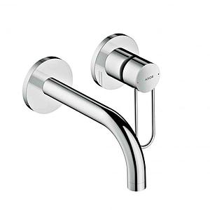 Axor Uno Single Lever Basin Mixer For Concealed Installation Wall-Mounted With Loop Handle And Spout 165mm Brushed Chrome