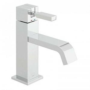 Vado Geo Slimline Basin Mixer Smooth Bodied Single Lever Deck Mounted Without Universal Waste