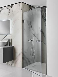 Crosswater Zion 900mm Hinged Shower Door Silver