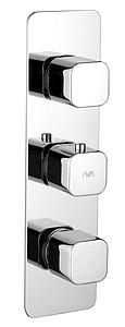 AVA Soft Cube 3 Handle Finishing Set Chrome