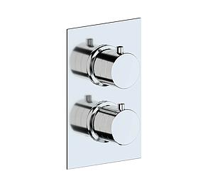 AVA Essence 1 Outlet 2 Handle Shower Valve Polished Chrome