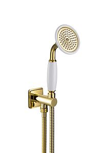 Just Taps Grosvenor Water Outlet And Holder With Hand-Shower Nickel
