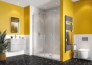 Crosswater Svelte 8 Single Sliding 8mm Shower Door 1200mm Polished Stainless Steel