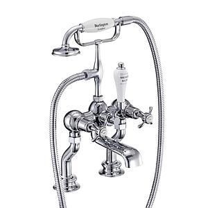 Burlington Regent Large Tap Bases (pair) Chrome