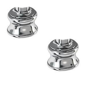Burlington Regent Large Pair Of Tap Bases (for Bath Taps, Bath Shower Mixers & Bath Fillers - Pair)