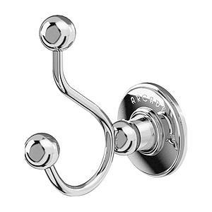Arcade Wall Mounted Double Robe Hook Chrome