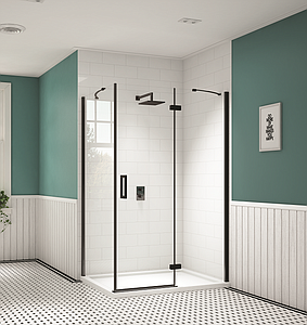 Merlyn Ionic Essence Frameless Hinge & Inline 900x2000mm