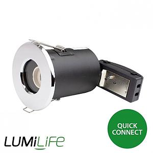 By Design GU10 IP54 Bathroom Downlight Fitting - Quick Connector - Chrome