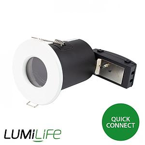 By Design GU10 IP54 Bathroom Downlight Fitting - Quick Connector - White