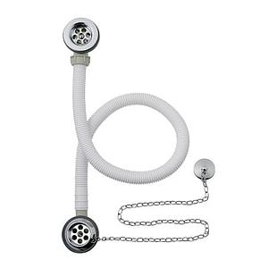 Bc Designs Plug & Chain Concealed Bath Waste Brushed Chrome