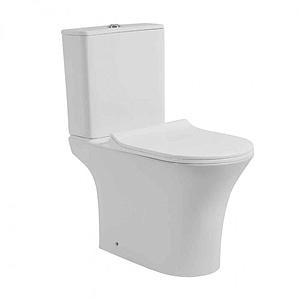 Cubico Cosmo Close Coupled Toilet With Pan, Cistern & Seat
