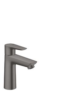 Hansgrohe Talis E Monobloc Basin Mixer Tap with Pop Up Waste Brushed Black Chrome
