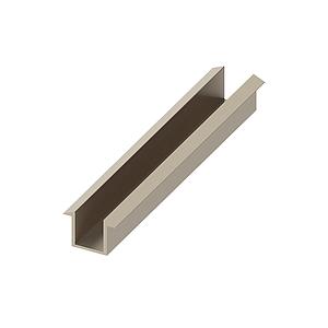 Abacus Glass Recessed Channel Pack Brushed Nickel 10mm