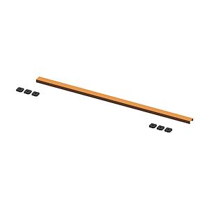 Abacus Elements Linear Waste Cover Plate 1000mm Brushed Bronze