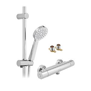 Axces Sirkel Single Function Thermostatic Shower Package Chrome