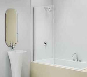 Merlyn Fixed Single Square Bathscreen 800 X 1500mm