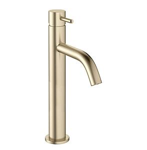 Crosswater MPRO Basin Tall Monobloc Brushsed Brass