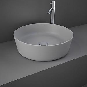 Rak Feeling 42cm Round Counter Top Wash Basin In Matt Grey