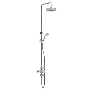 Cubico Industrial Exposed Shower Pack Brushed Nickel