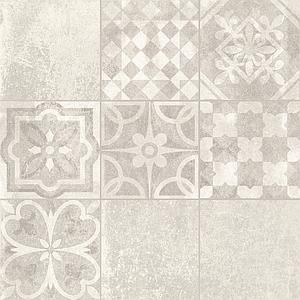 European Tiles Cemento White DECORE' 60 X 60 Rectified Matte Tile