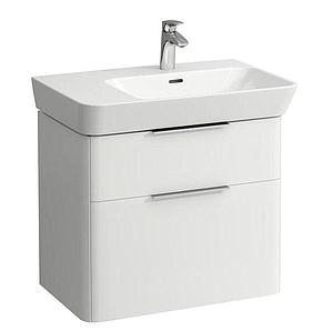 Laufen Vanity Unit. 655 X 395 X 565mm. Vanity Unit With Two Drawers For Washbasin 8.1754.1 Left (incl.organiser). Matt White