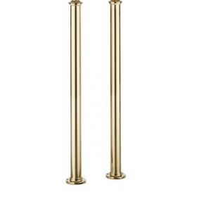 Crosswater Belgravia Traditional Floor Standing Bath Filler Leg Set Unlacquered Brass