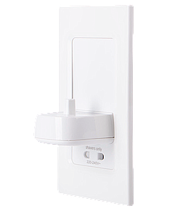 Proofvision Tbcharge In-wall Electric Toothbrush Charger & Shaver Socket - White