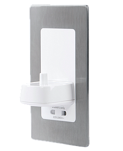 Proofvision Electric Toothbrush Charger W.shaver Brushed Steel