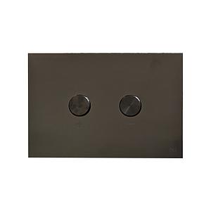 Oli Blink Pneumatic Dual Flush Plate Polished Black Chrome RT