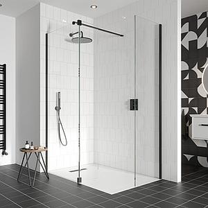 Crosswater Gallery Glass Glass Bracket Matt Black