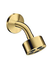 Axor One Overhead Shower 75 1Jet Ecosmart With Shower Arm Polished Gold Optic