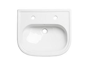 Tavistock Lansdown 490mm Semi Countertop Basin 2th Standard Depth - White