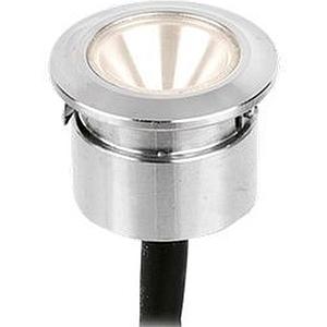 Aurora 350ma 1w Led Ip68 S/s 316 Round Marker Light 3000k