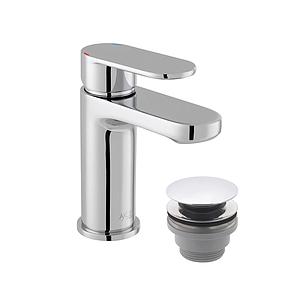 Vado Metiz Mono Basin Mixer + Push Basin Waste Chrome