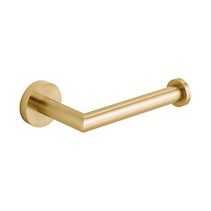 Vado Individual Spa Knurled Open Paper Holder Brushed Gold