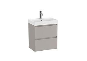 Roca Ona Vanity Unit 2 Drawer 550mm - Matt Grey